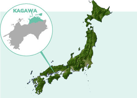 Tỉnh Kagawa là cửa ngõ của vùng Shikoku
